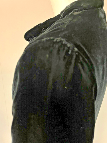 Vintage 1930s Chas A Stevens Silk Velvet Lined Formal Dress Evening Coat Bust 36 - Picture 18 of 24