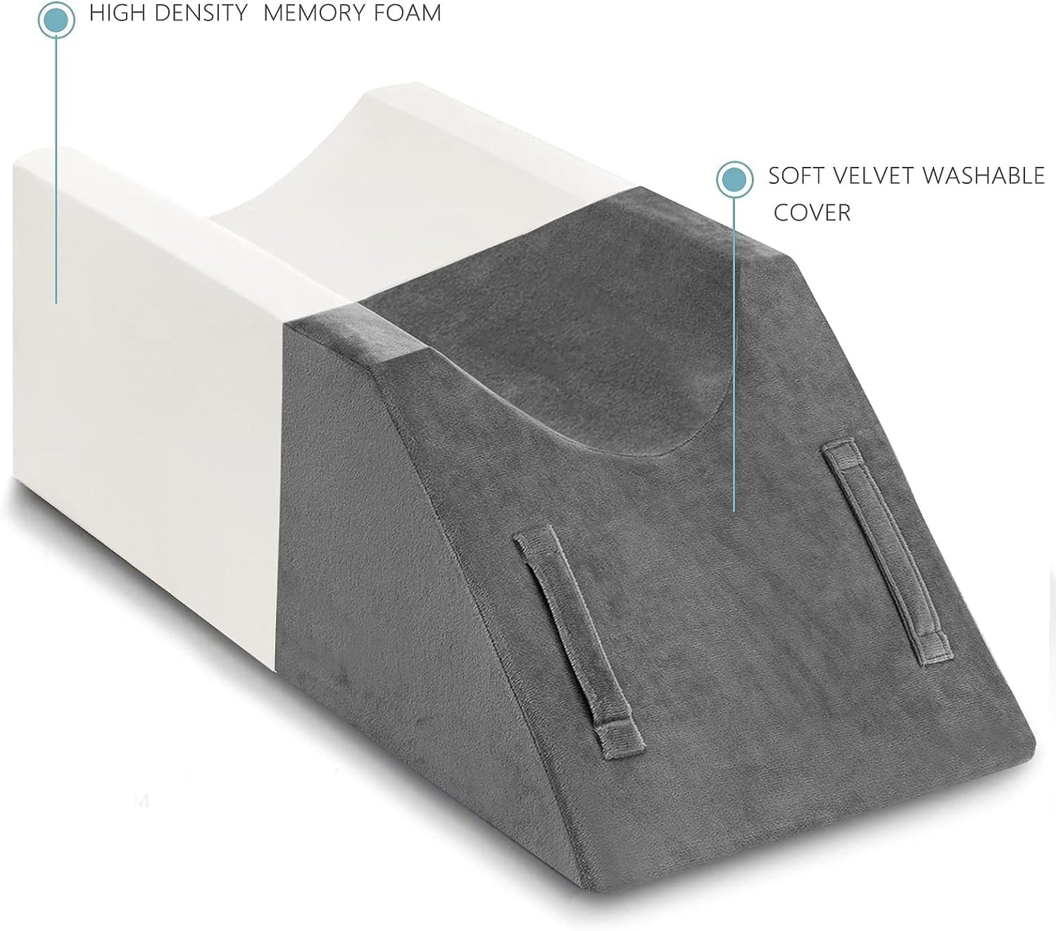  Leg Elevation Pillow for Leg/Knee Surgery Recovery, Memory Foam