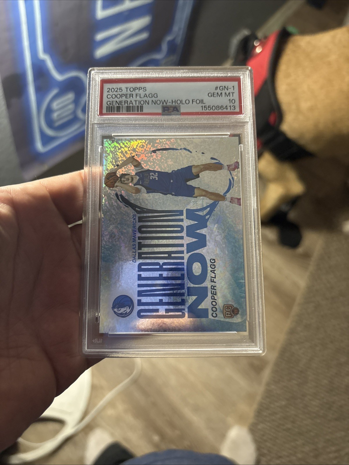 2025 Topps Basketball GN-1 Cooper Flagg Generation Now Holo Foil PSA 10 GEM MINT