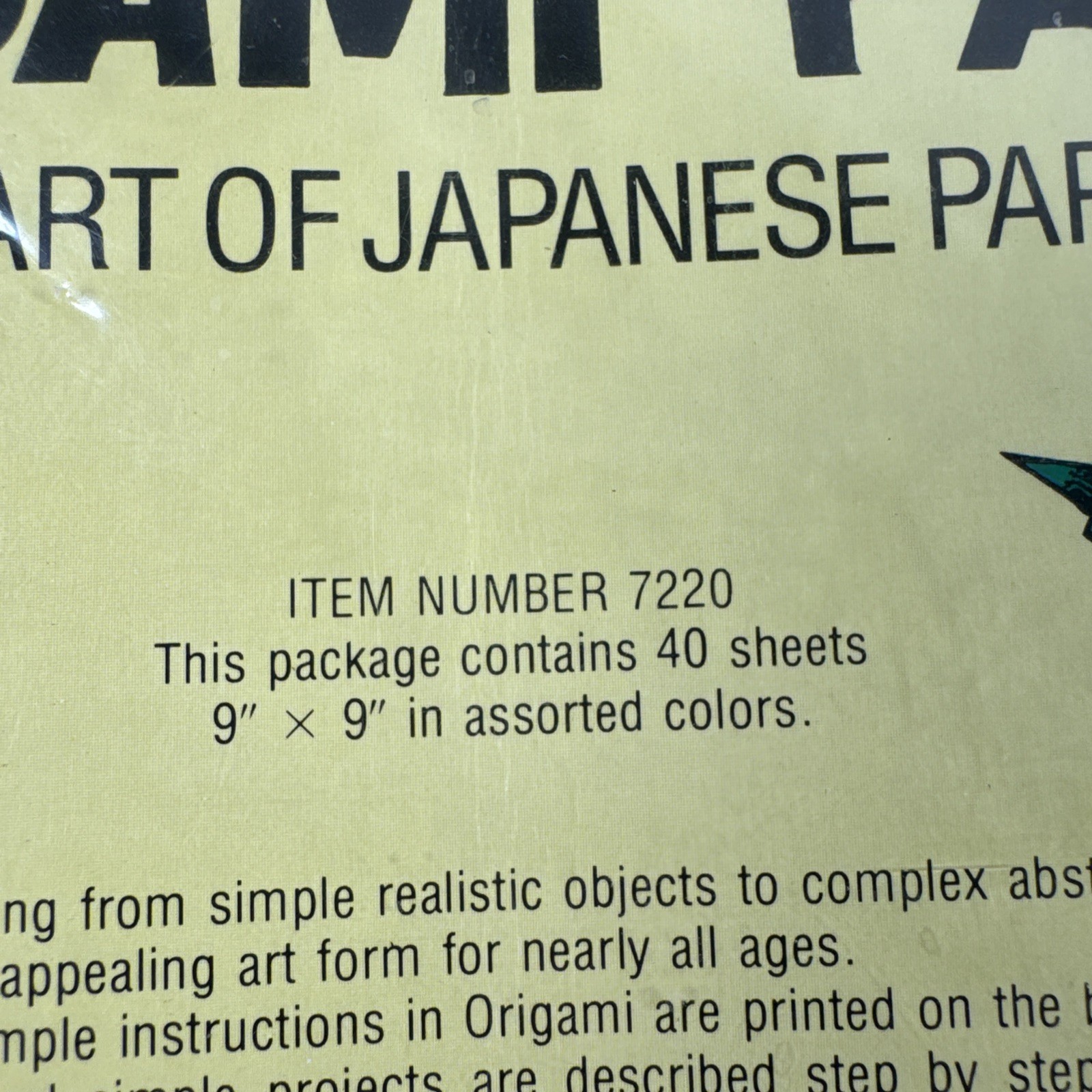 NEW Bemiss-Jason Art Fun Origami Paper Japanese Paper Folding READ PLEASE