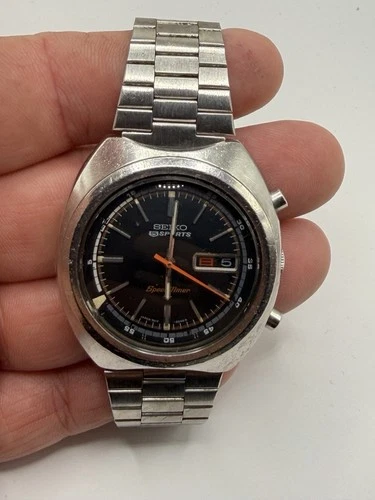 VINTAGE Seiko 5 Sports SpeedTimer Chronograph Automatic 7017 6040 RARE