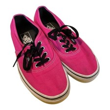 Vans Authentic Hot Pink Canvas Sneakers Women's 7.5 / Men's 6 Skate Shoes