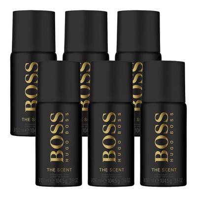 Hugo Boss Boss The Scent 6 x 150 ml Deospray Deo Spray Deodorant Set