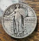 1928-D Standing Liberty Quarter Nice Original Fine+ CHRC