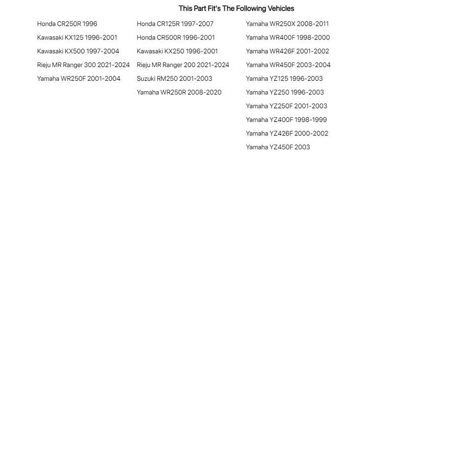 Race Tech Fork Seals For Yamaha YZ250F 2001-2003 Foto 3 de 3