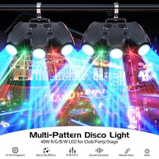 Multi-Pattern Disco Laser Light 192 LED RGBW Lighting DMX512 Party Stage Effect