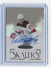 Yegor Sharangovich 2022-23 UD Stature Hockey Splendid Skaters #ss-4 Auto Devil's