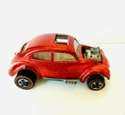 Hot Wheels Redline 1968 Custom Volkswagen US Red w White Interior