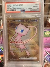 Pokémon Mew EX TCG Scarlet & Violet Gold Holo Metal Promo Card 205/165
