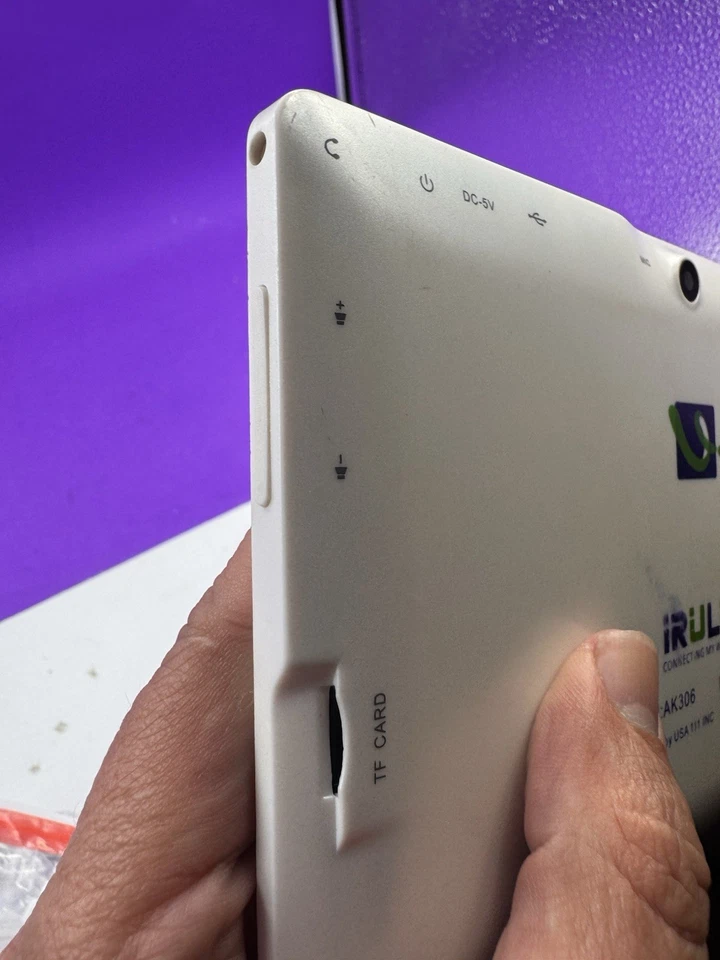 Tablet iRulu 7" Ak306 Android 8.1 Quad Core 1024x600 - Blanca Foto 4 de 4