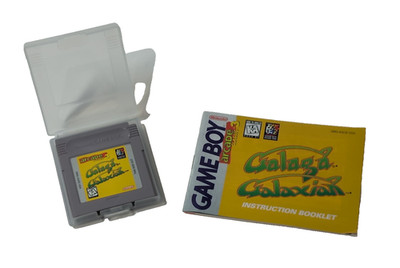 Nintendo Gameboy Galaga Galaxian & Manual Authentic OEM  Tested & Working