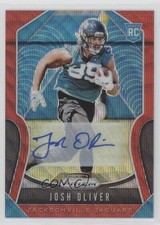 2019 Panini Prizm Rookies Red Wave Prizm Auto 44/149 Josh Oliver #371 Auto 0nr3