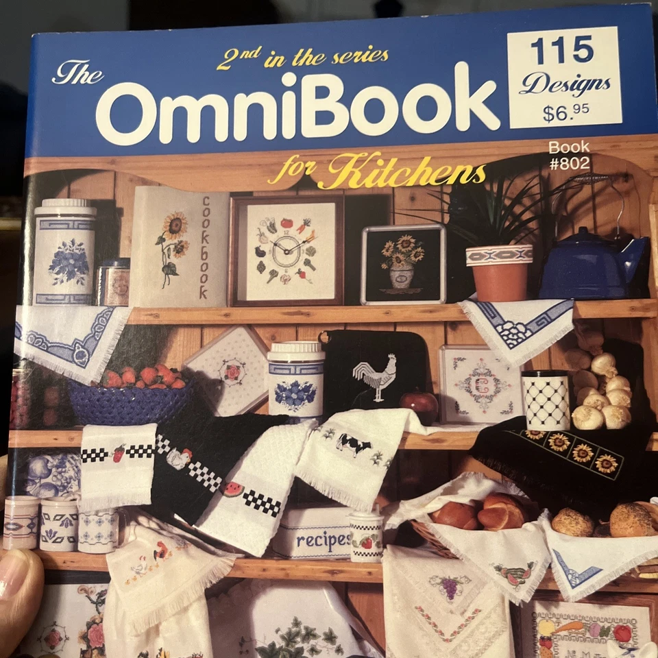 The OmniBook of KITCHENS Jeanette Crews Designs Cross Stitch Designs #802 Foto 2 de 4