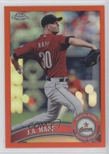 2011 Topps Chrome Retail Orange Refractor JA Happ #168 2u3