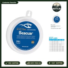 Clear 100 Fluorocarbon Fishing Leader 25 Yards, 20lbs Strength, Blue Label
