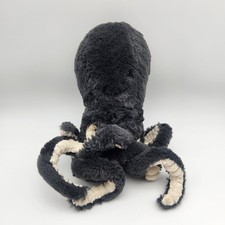 Jellycat Inky Octopus - Medium 9" Black Dark Gray Plush Retired Sea Creature
