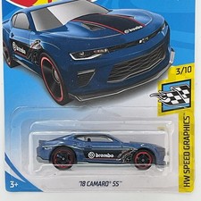 Hot Wheels 2019 HW Speed Graphics Series Brembo '18 Camaro SS (Blue)