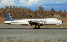 Postcard unposted Airlines MDC Douglas DC 6A Air Cargo Express Anchorage,AK A273