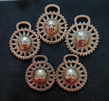 Five Old Sun Face Horse Brasses To Ward Off The Evil Eye