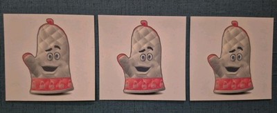 10 Vintage 2003 Arby s Oven Mitt Mascot Temporary Tattoo Fast Food Advertising