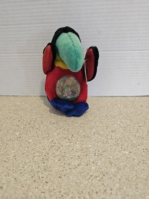 Vtg Waterbellies N Beans Toucan Plush Beakers Parrot WBB 90 s Hang Tag No Water
