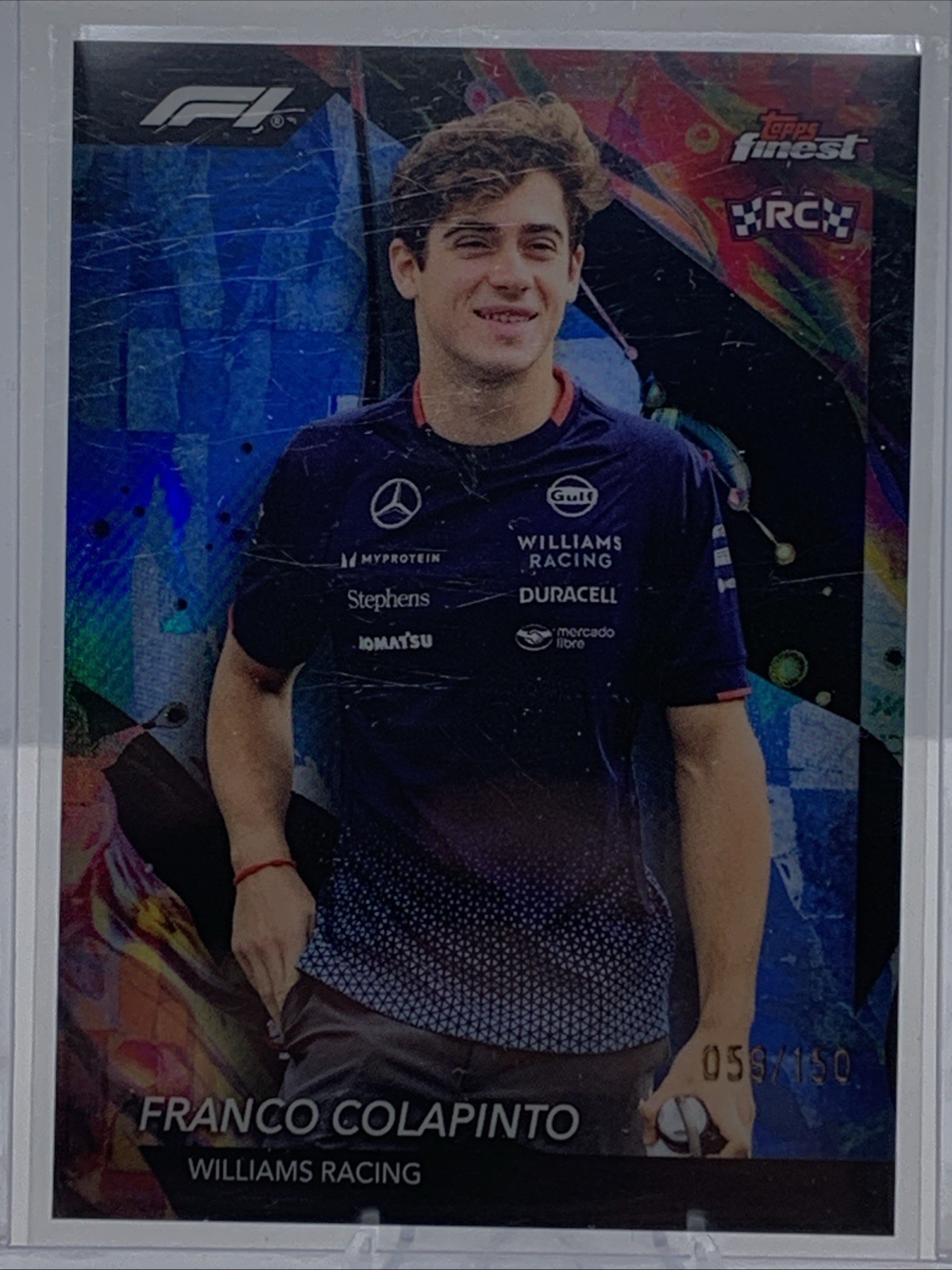 2024 Topps Finest Formula 1 Uncommon Franco Colapinto #120 Blue /150 (RC)