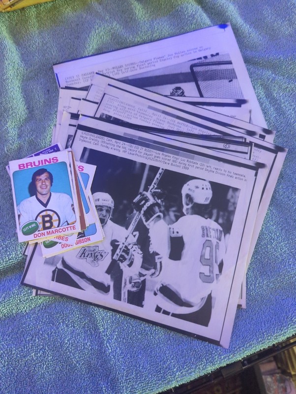 Vintage Hockey Lot 8x10 Pictures & Cards