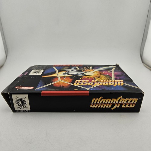 Super Nintendo WarpSpeed SNES Game + Manual + Box Complete CIB Tested Cleaned - Bild 15 von 24