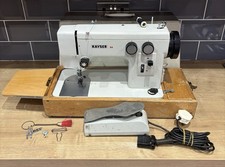 Vintage Kayser 44 Heavy-Duty Nähmaschine mit Koffer & Pedal Made in W Germany