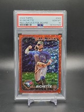 Bo Bichette 2024 Topps Series 2 #563 Red Crackle Foil Board /199 PSA 10 Blue Jay