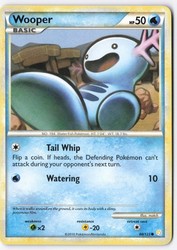 Wooper 88/123 HeartGold & SoulSilver Common