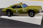 Hot Wheels BlackWall OLDS 442 Staff Car Army Military Green