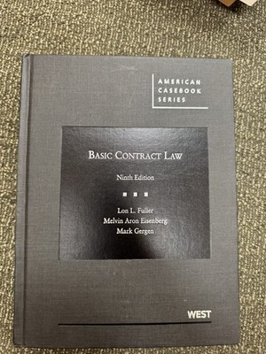 Basic Contract Law Tenth Edition 9th Fuller Very Good