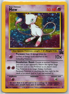first edition mew card Pokemon - Promo #8 play or handling and can have a nearly unmarked surface Pokemon - Ancient Mew Promos