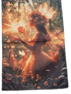 Spring Harvest Fairy Garden Flag Burlap Double Sided 12x18