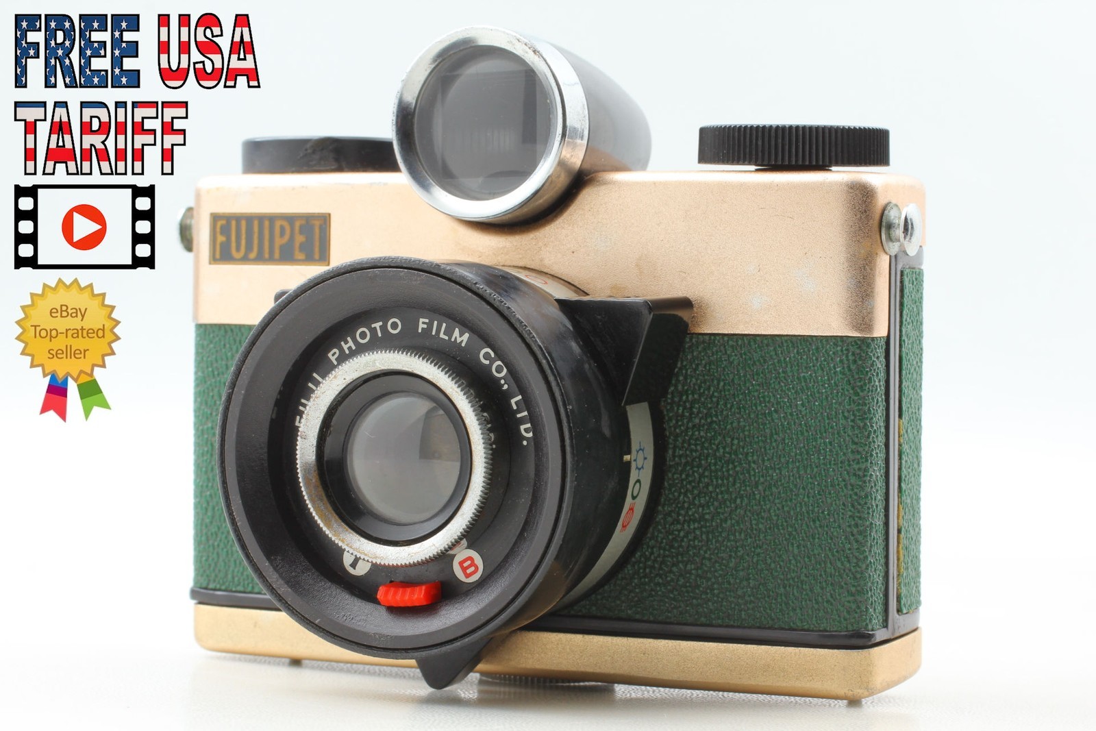 Rare! [Near MINT] Fujifilm Fujipet Gold 6x6 Medium Format Film Camera From JAPAN
