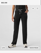 FIGS Women s Kade Straight-Leg Scrub Pant Size S Black 2 Pairs