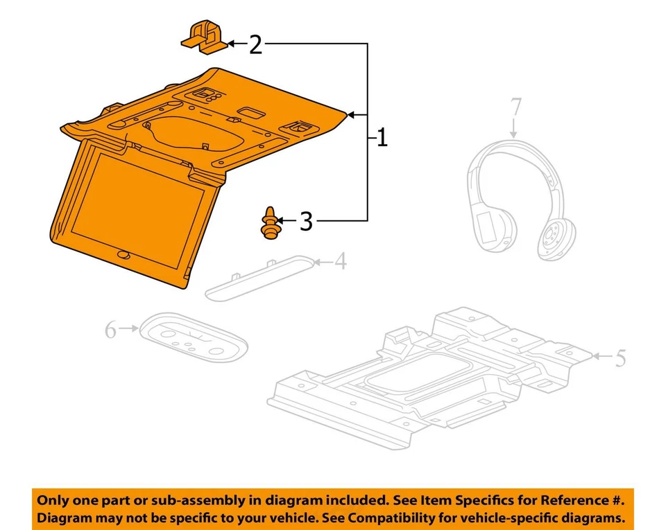 Info-GPS-TV Pantalla Pantalla Opt U42 Trasera Se Adapta 15-16 ESCALADE ESV 620965 Foto 3 de 4