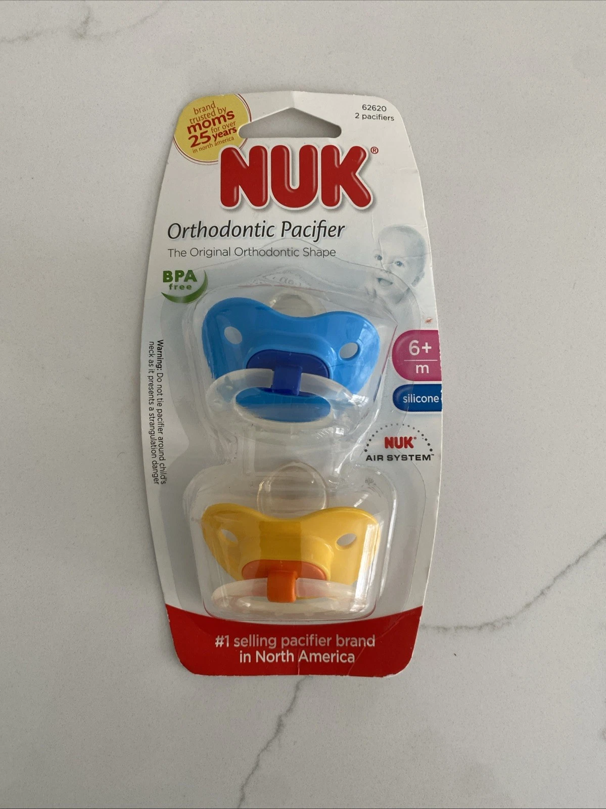 Nuk Orthopedic Pacifiers 0-6 Months 2 Pack Assorted Colors BPA Silicone
Opens in a new window or tab