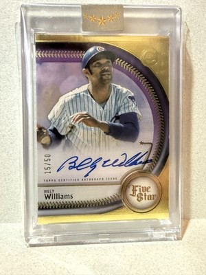 2025 Topps Five Star Billy Williams FSA-BW Auto Purple /50