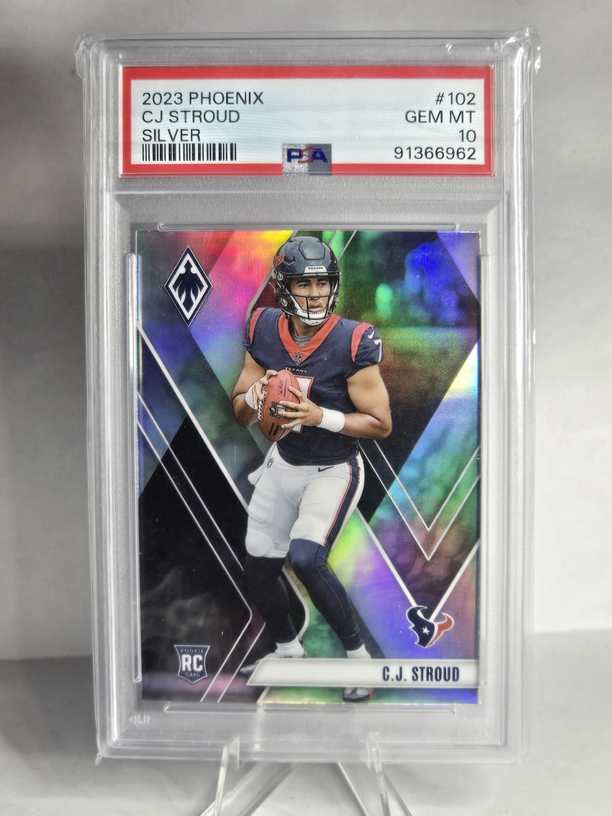 2023 PHOENIX CJ STROUD SILVER Rookie Card RC TEXANS #102 PSA 10 GEM Mint 🔥