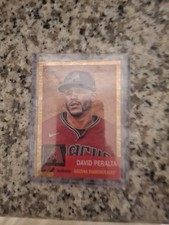 2022 Topps Chrome Platinum Anniversary Toile Gold Refractors David Peralta /50