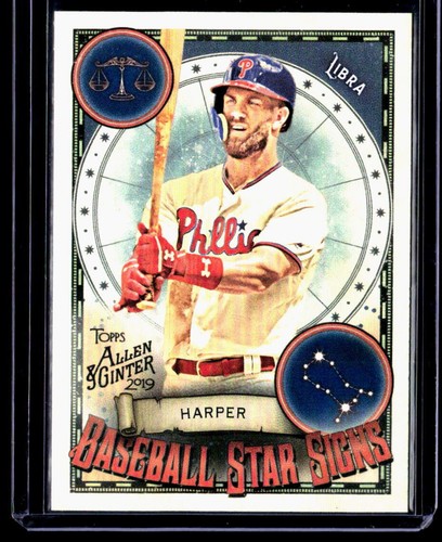 2019 Topps Allen & Ginter Baseball Star Signs Bryce Harper Phillies #BSS-49