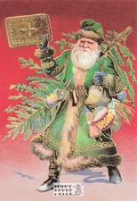 Vintage Santa Claus Postcard by Classico San Francisco #118-002