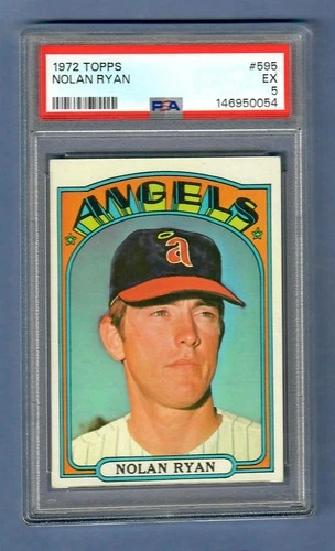 1972 Topps Baseball set #595- Nolan Ryan- ANGELS -  PSA 5-  EX- -*JEEJ*!