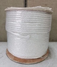 NEW Rope KING 5/16" X 600Ft. Solid Braided Nylon Rope White Strong Durable...