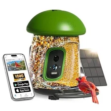 LONA Smart Bird Feeder with Camera, Dual-Lens, Solar-Powered, Permanent AI 