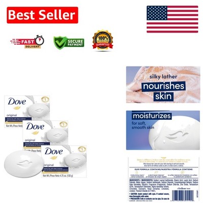 Organic Cucumber & Tea Tree Moisturizing Soap Bar - Pack of 3 for All Skin Types