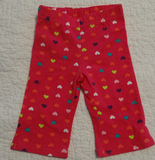 Jumping Beans Pink Girls Pants Mini Heart Pat...