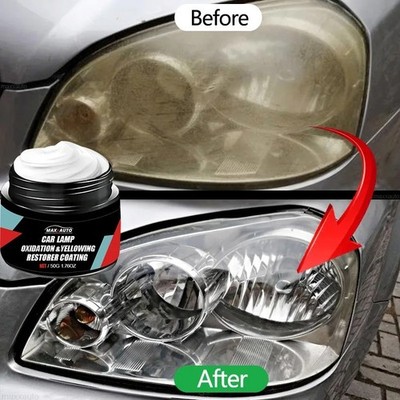 Car Headlight Restoration Polishing Kit - Scratch Remover & Oxidation Cleaner